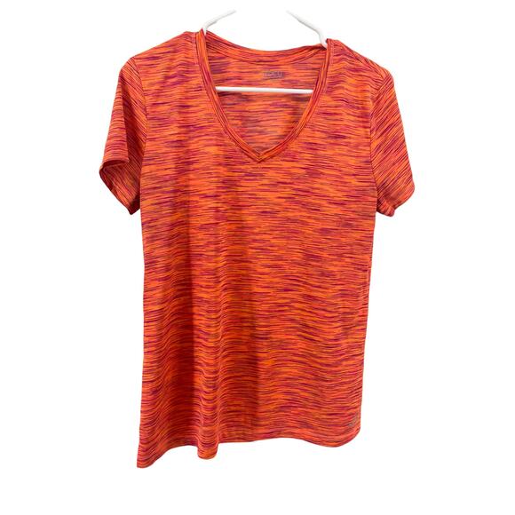 BCG Pink Orange Semi-Fitted Short Sleeve T-Shirt Women's Size Large - Picture 1 of 3